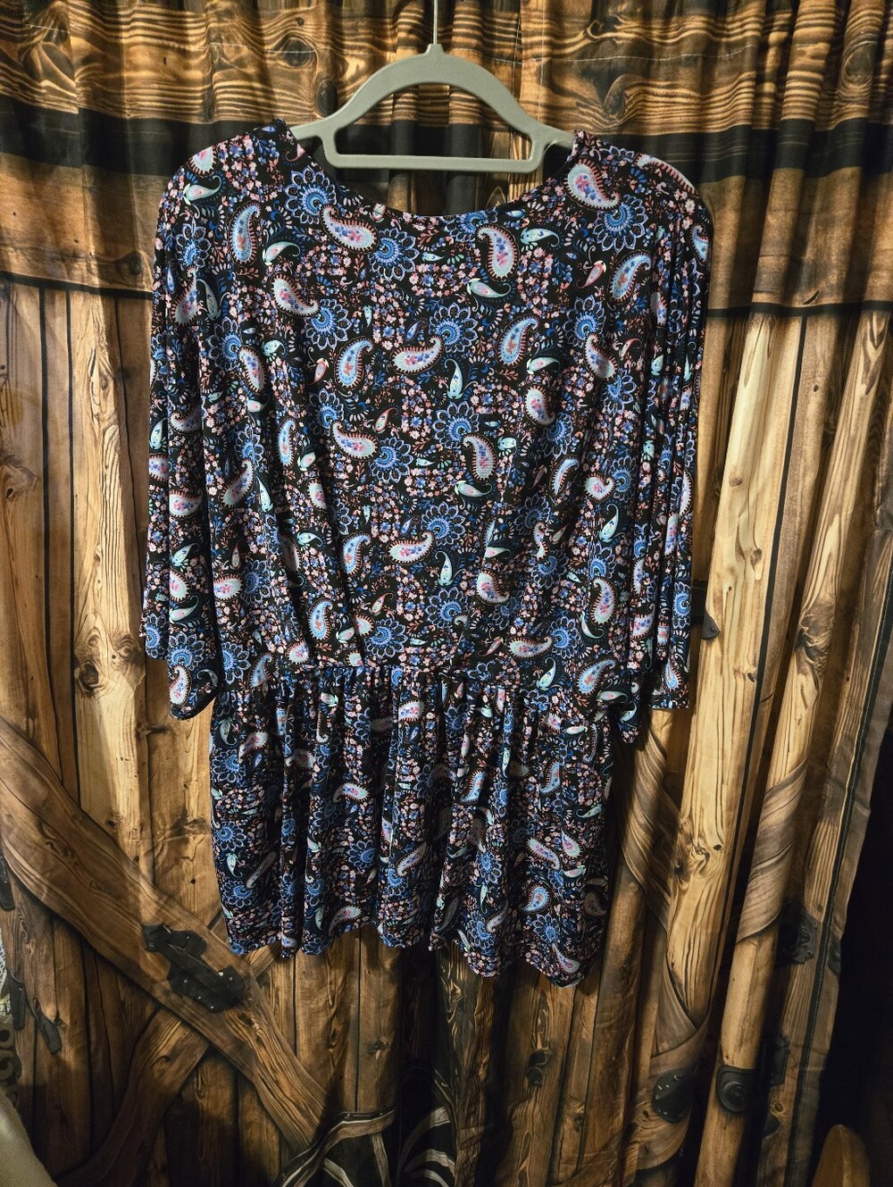 Dear Scarlet Paisley top XL Boho y2k - Picture 3 of 6